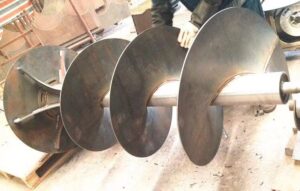 heavy duty screw flight for cement and grain conveying