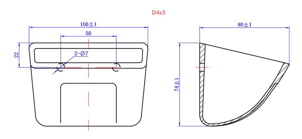 d4x3 elevator bucket